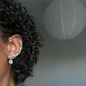 Colorful Earring with Gem Accents